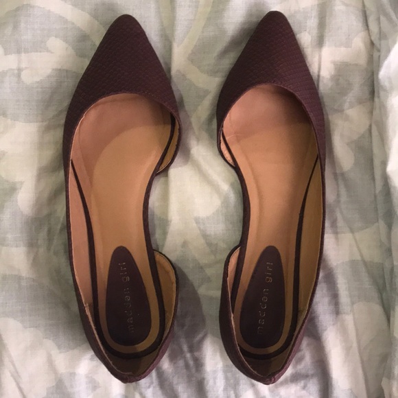 Madden Girl Shoes - Plum Madden Girl Pointy Toe Flats